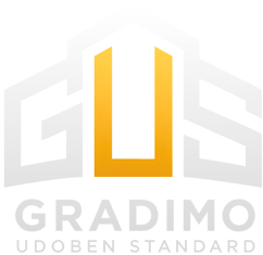 gus logotip beli gradimo udoben standard